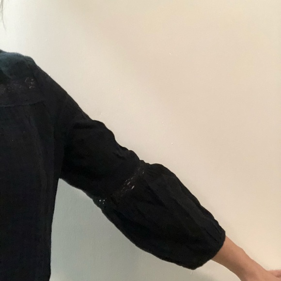 Lace detailed black peplum blouse - Zara - Picture 5 of 5